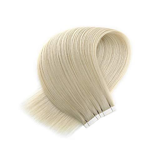 #60 Pure Blonde 20” Tape-in (50 Grams) | Sandy Bella