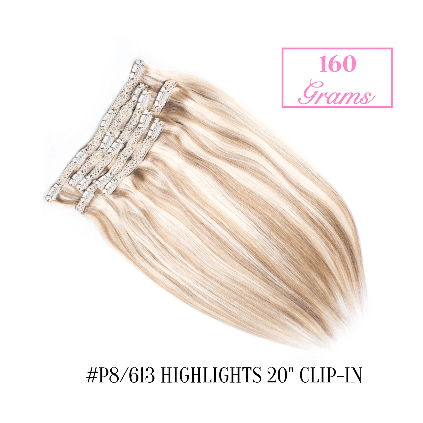 #P8/613 Highlights 20" Clip-in (160 Grams) | Sandy Bella