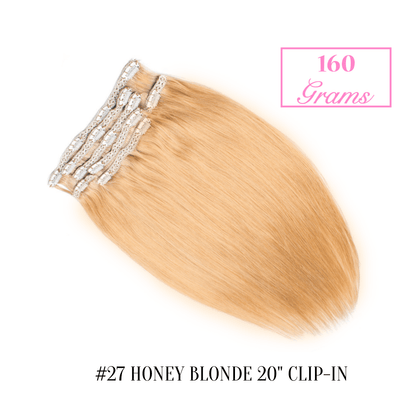 #27 HONEY BLONDE 20" Clip-in (160 Grams) | Sandy Bella